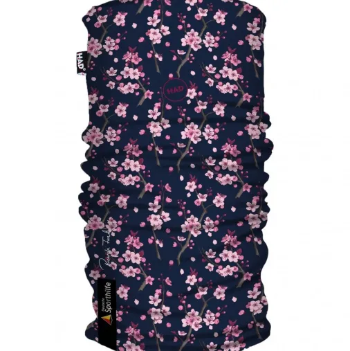 Hot H.A.D. Printed Fleece Tube Multifunctional Cloth Ricarda Funk Collection – Cherry Blossoms Discount Apparel