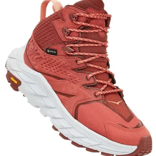 Store Hoka Anacapa Mid Gtx Women's Hiking Shoes – Hot Sauce / Cherry Mahogany Outlet Shoes