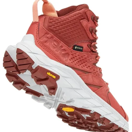 Store Hoka Anacapa Mid Gtx Women's Hiking Shoes – Hot Sauce / Cherry Mahogany Outlet Shoes