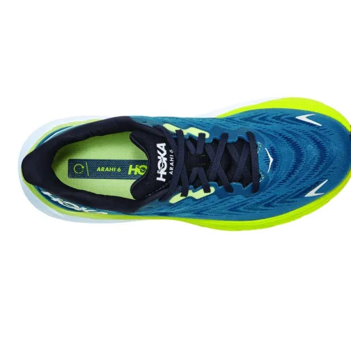 Cheap Hoka Arahi 6 Wide Running Shoes – Blue Graphite / Blue Coral Outlet Running Shoes