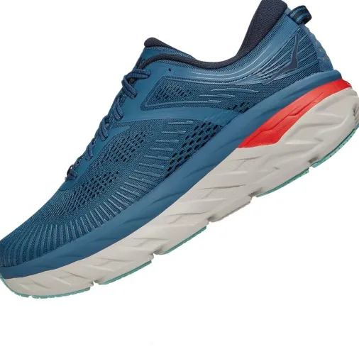 Cheap Hoka Bondi 7 Wide Running Shoes – Real Teal / Outer Space Sale Running Shoes