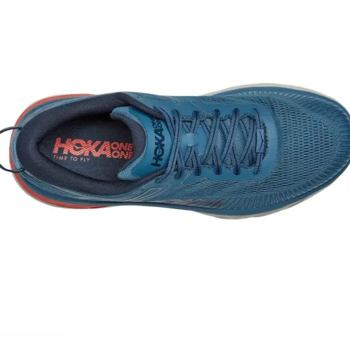 Cheap Hoka Bondi 7 Wide Running Shoes – Real Teal / Outer Space Sale Running Shoes
