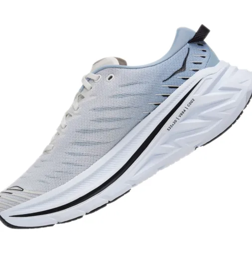 Online Hoka Bondi X Running Shoes – Blanc De Blanc / Blue Fog Discount Running Shoes
