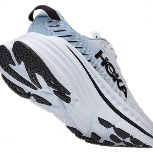 Online Hoka Bondi X Running Shoes – Blanc De Blanc / Blue Fog Discount Running Shoes
