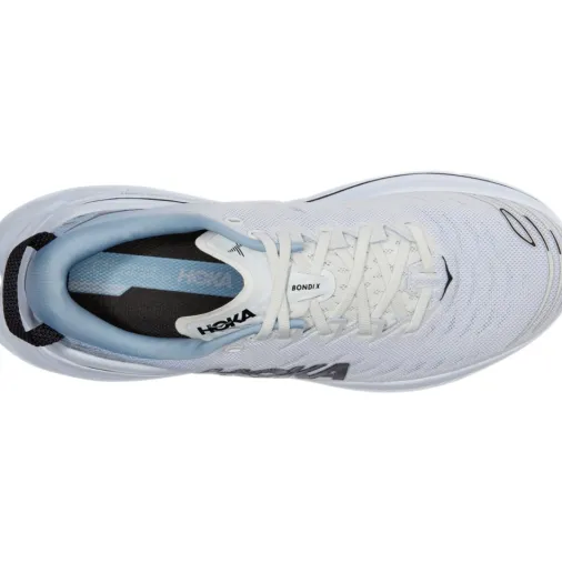 Online Hoka Bondi X Running Shoes – Blanc De Blanc / Blue Fog Discount Running Shoes
