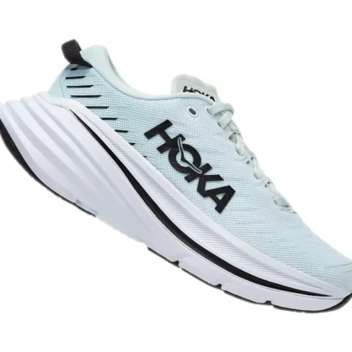 Shop Hoka Bondi X Women's Running Shoes – Blue Glass / Billowing Sail Discount Running Shoes