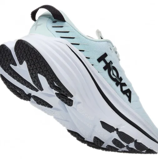 Shop Hoka Bondi X Women's Running Shoes – Blue Glass / Billowing Sail Discount Running Shoes