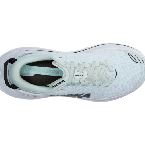 Shop Hoka Bondi X Women's Running Shoes – Blue Glass / Billowing Sail Discount Running Shoes