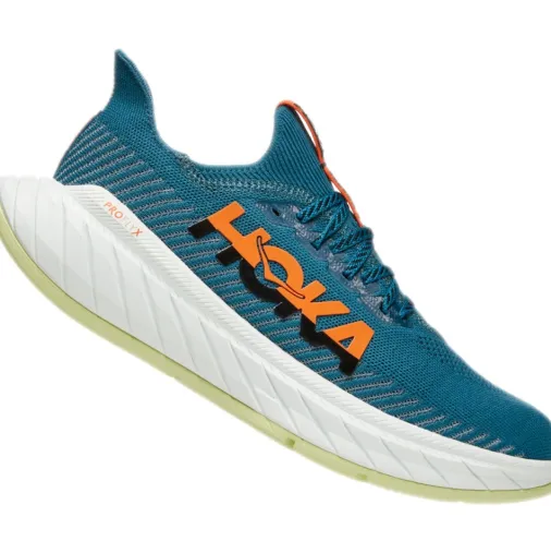 Shop Hoka Carbon X 3 Running Shoes – Blue Coral / Black Outlet Running Shoes