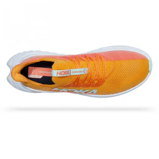 Best Hoka Carbon X 3 Women's Running Shoes – Radiant Yellow / Camellia Discount Running Shoes