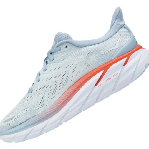 Clearance Hoka Clifton 8 Women's Running Shoes – Blue Fog / Plein Air Discount Running Shoes