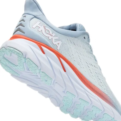 Clearance Hoka Clifton 8 Women's Running Shoes – Blue Fog / Plein Air Discount Running Shoes
