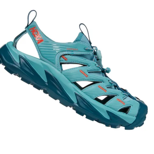 Discount Hoka Hopara Women's Mountain Sandals – Coastal Shade / Blue Coral Sale Shoes