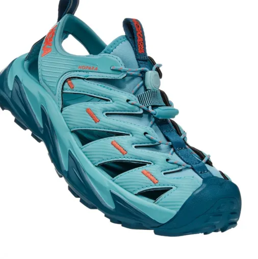 Discount Hoka Hopara Women's Mountain Sandals – Coastal Shade / Blue Coral Sale Shoes