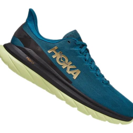 Flash Sale Hoka Mach 4 Running Shoes – Blue Coral / Black Discount Running Shoes