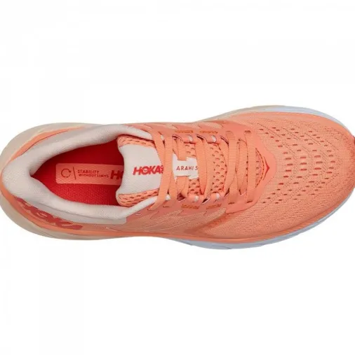 Best Hoka One One Arahi 5 Women's Running Shoes – Cantaloupe / Silver Peony Discount Running Shoes