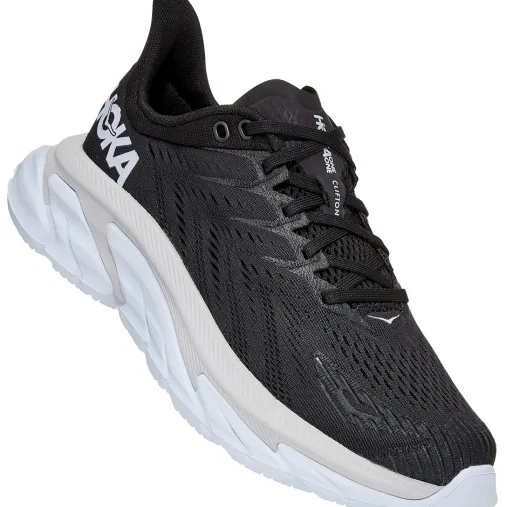 Best Hoka One One Clifton Edge Women's Running Shoes – Black/White Sale Running Shoes