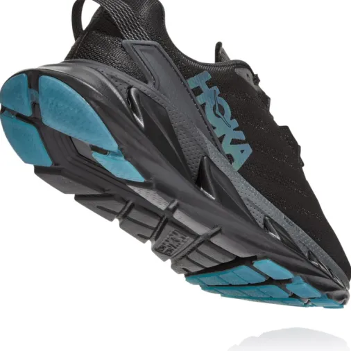 Sale Hoka One One Elevon 2 Women's Running Shoes – Black / Dark Shadow Discount Running Shoes