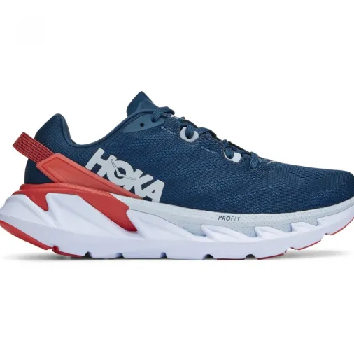 Best Hoka One One Elevon 2 Women's Running Shoes – Moroccan Blue / Hot Coral Outlet Running Shoes