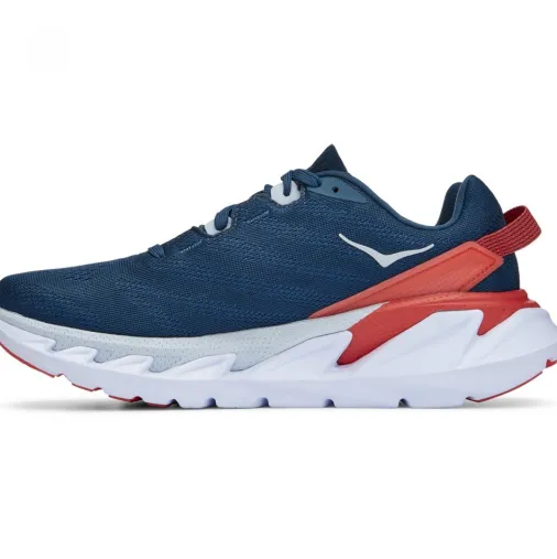 Best Hoka One One Elevon 2 Women's Running Shoes – Moroccan Blue / Hot Coral Outlet Running Shoes