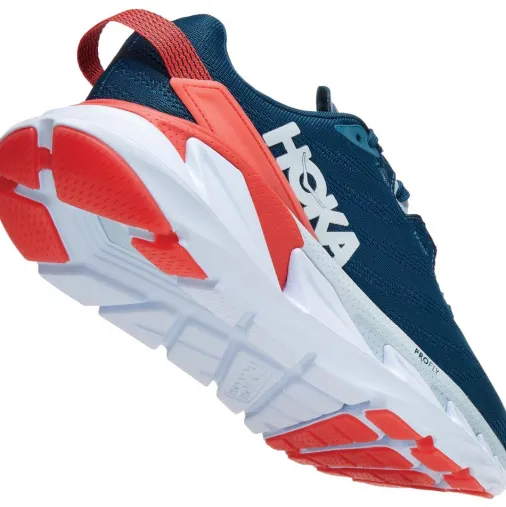 Best Hoka One One Elevon 2 Women's Running Shoes – Moroccan Blue / Hot Coral Outlet Running Shoes