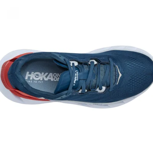 Best Hoka One One Elevon 2 Women's Running Shoes – Moroccan Blue / Hot Coral Outlet Running Shoes