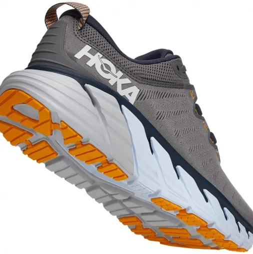 Best Sale Hoka One One Gaviota 3 Running Shoes – Charcoal Grey / Ombre Blue Discount Running Shoes