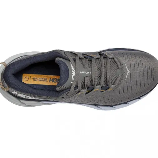 Best Sale Hoka One One Gaviota 3 Running Shoes – Charcoal Grey / Ombre Blue Discount Running Shoes
