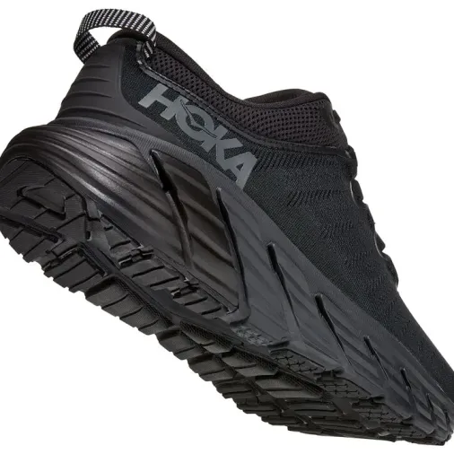 Cheap Hoka One One Gaviota 3 Wide Women's Running Shoes – Black / Black Outlet Running Shoes