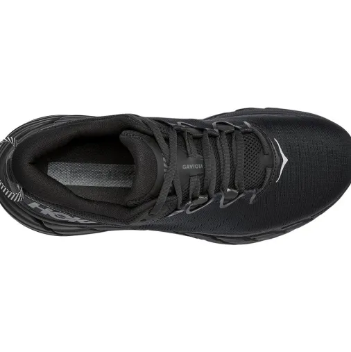 Cheap Hoka One One Gaviota 3 Wide Women's Running Shoes – Black / Black Outlet Running Shoes