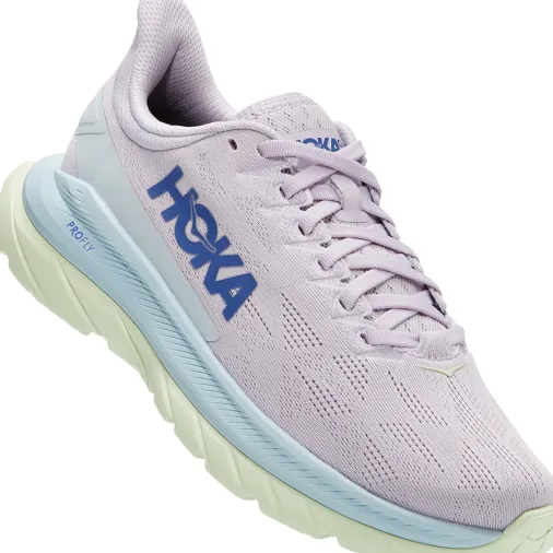 Sale Hoka One One Mach 4 Women's Running Shoes – Orchid Hush / Iris Bloom Outlet Running Shoes