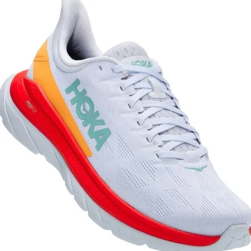 Cheap Hoka One One Mach 4 Women's Running Shoes – White / Fiesta Outlet Running Shoes