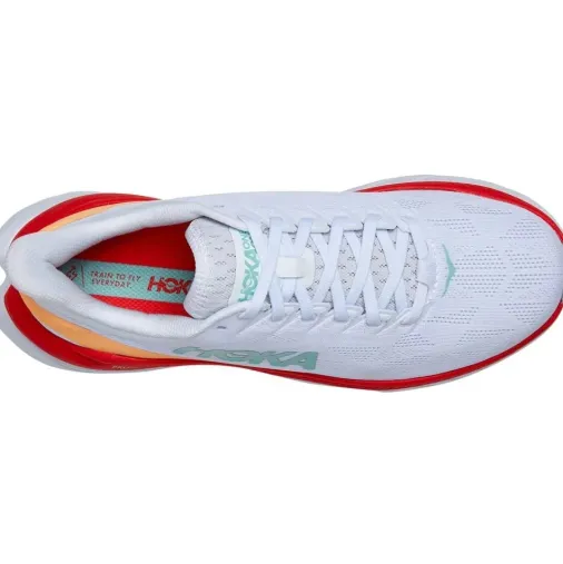 Cheap Hoka One One Mach 4 Women's Running Shoes – White / Fiesta Outlet Running Shoes