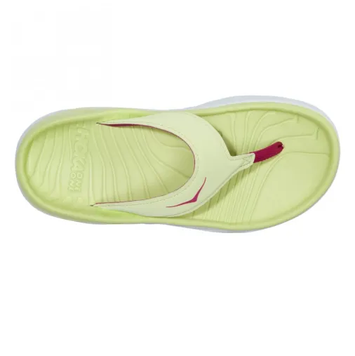 Shop Hoka Ora Recovery Flip Women 's Thong Sandals – Butterfly / Festival Fuchsia Discount Running Shoes