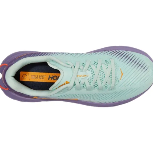 Outlet Hoka Rincon 3 Women's Running Shoes – Blue Glass / Chalk Violet Outlet Running Shoes