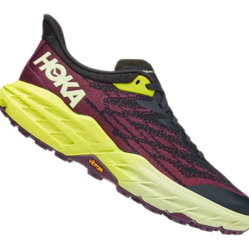 Hot Hoka Speedgoat 5 Women's Running Shoes – Blue Graphite / Evening Primrose Outlet Running Shoes