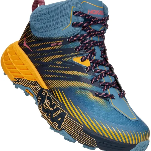 Flash Sale Hoka Speedgoat Mid 2 Gore-Tex Women's Running Shoes – Provincial Blue / Saffron Sale Running Shoes