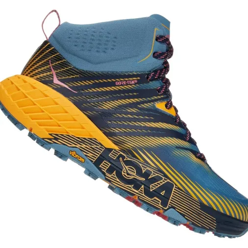 Flash Sale Hoka Speedgoat Mid 2 Gore-Tex Women's Running Shoes – Provincial Blue / Saffron Sale Running Shoes