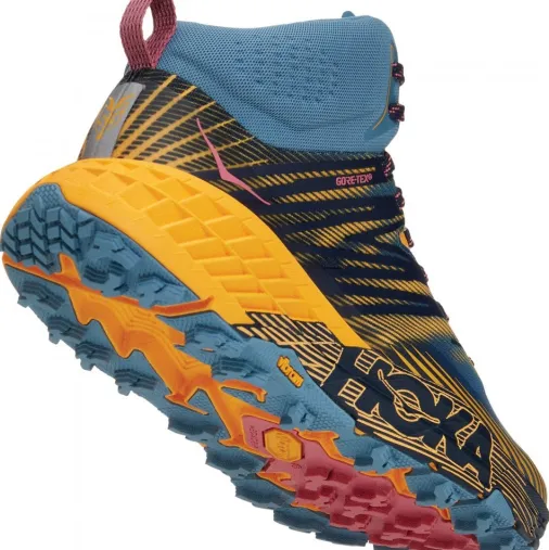 Flash Sale Hoka Speedgoat Mid 2 Gore-Tex Women's Running Shoes – Provincial Blue / Saffron Sale Running Shoes